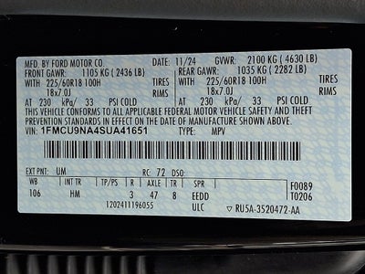 2025 Ford Escape ST-Line Select