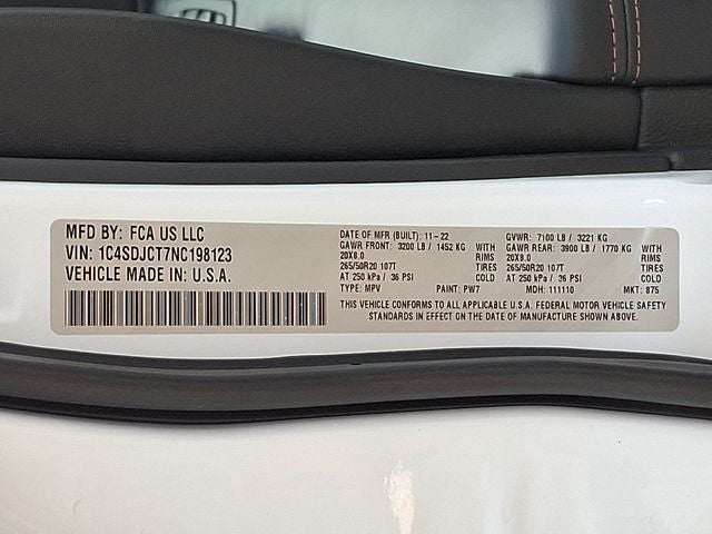 2022 Dodge Durango R/T Plus