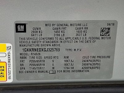 2016 GMC Acadia SLE-1