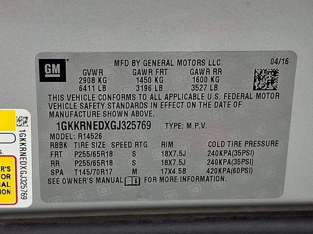 2016 GMC Acadia SLE-1