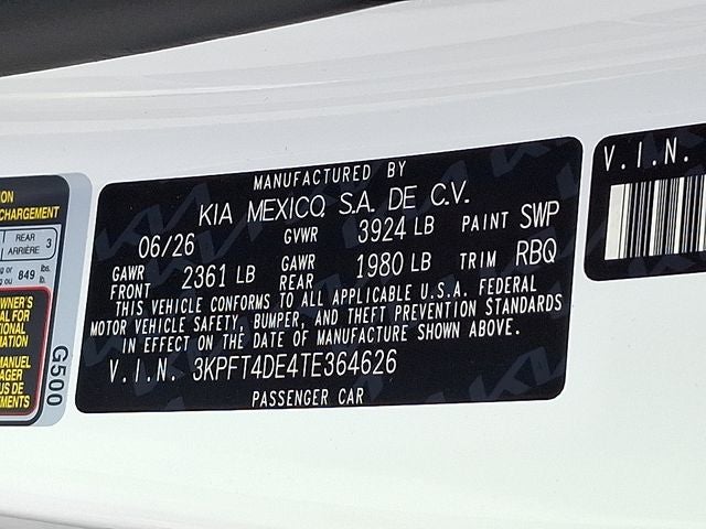 2026 Kia K4 LXS