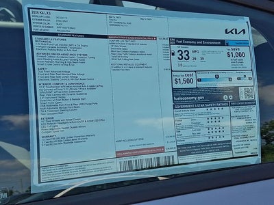 2026 Kia K4 LXS