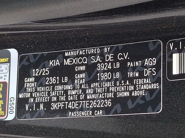 2026 Kia K4 LXS