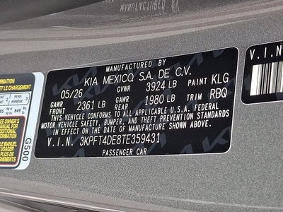 2026 Kia K4 LXS
