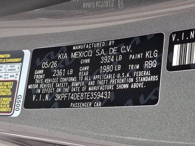 2026 Kia K4 LXS