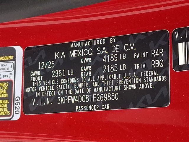 2026 Kia K4 GT-Line Turbo