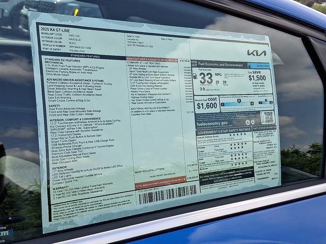 2025 Kia K4 GT-Line