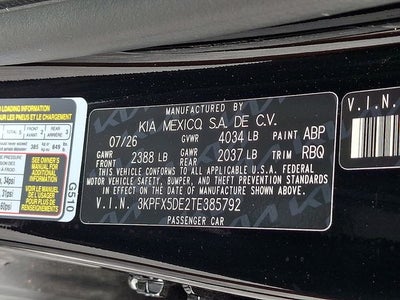 2026 Kia K4 EX
