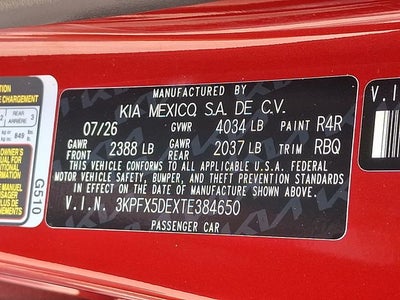 2026 Kia K4 EX