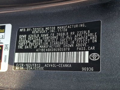2009 Toyota Camry LE