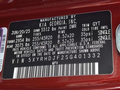 2025 Kia Sorento X-Line EX