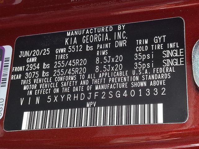 2025 Kia Sorento X-Line EX