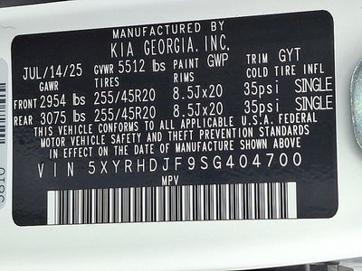 2025 Kia Sorento X-Line EX