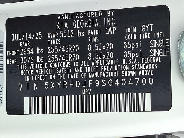 2025 Kia Sorento X-Line EX