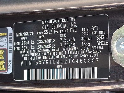 2026 Kia Sorento S
