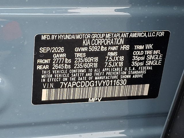 2027 Kia Sportage Hybrid EX