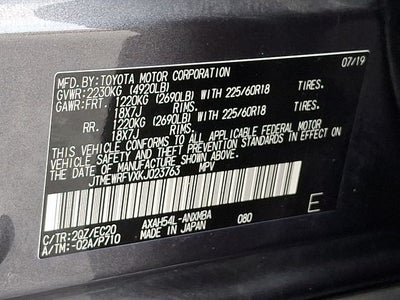 2019 Toyota RAV4 Hybrid XSE