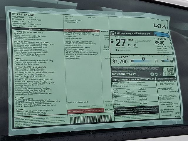 2027 Kia K5 GT-Line