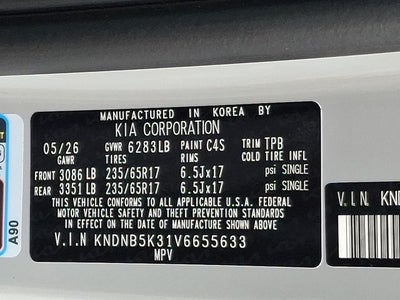 2027 Kia Carnival LXS