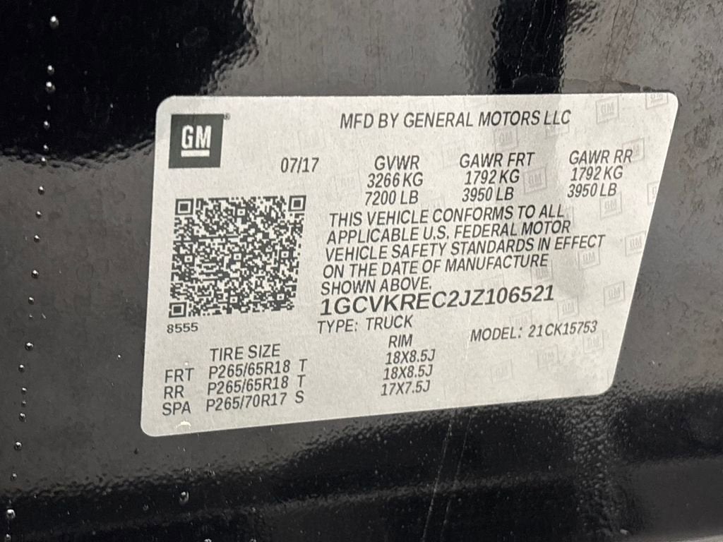 2018 Chevrolet Silverado 1500 LT